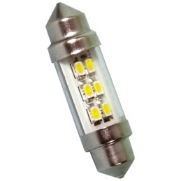 1 pcs - JKL Components LED Car Bulb, White, Festoon shape