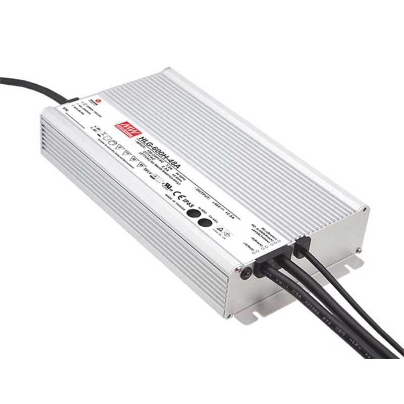 1 pcs - MEAN WELL LED Driver, 18 - 36V Output, 601.2W Output, 16.7A Output, Constant Voltage Dimmable