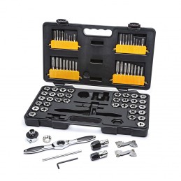 1 Set - Gear Wrench 75 Piece Carbon Steel Thread Tap & Die Set