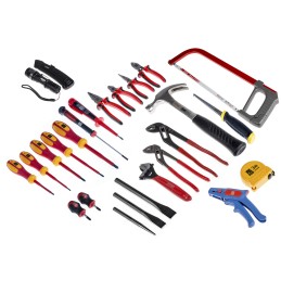 1 Set - RS PRO 32 Piece Electricians Tool Kit with Case, VDE Approved