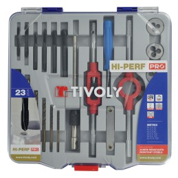 1 Set - Tivoly 29-Piece HSS Tap & Die Set, M3 - M12 Taps, M3 - M12 Dies