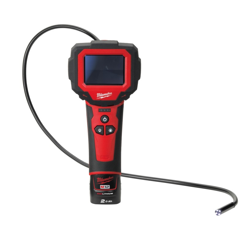 1 pcs - Milwaukee 9mm probe Inspection Camera, 914mm Probe Length, 640 x 480pixelek Resolution, LED Illumination