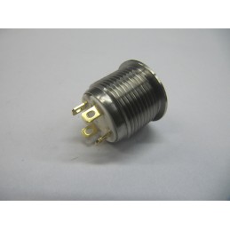 1 pcs - RS PRO Illuminated Push Button Switch, Momentary, Panel Mount, 16mm Cutout, SPST, White LED, 36V dc, IP67