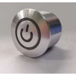 1 pcs - RS PRO Illuminated Push Button Switch, Momentary, Panel Mount, 16mm Cutout, SPST, RGB LED, 36V dc, IP67