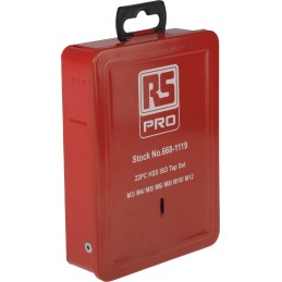 1 Set - RS PRO Tap Set, M3 to M12 Thread