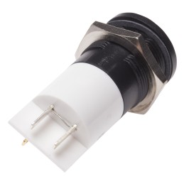 1 pcs - RS PRO White Panel Mount Indicator, 24V ac/dc, 22mm Mounting Hole Size, Solder Tab Termination