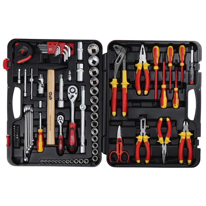 1 Set - RS PRO 88 Piece Electricians Tool Kit with Case, VDE Approved