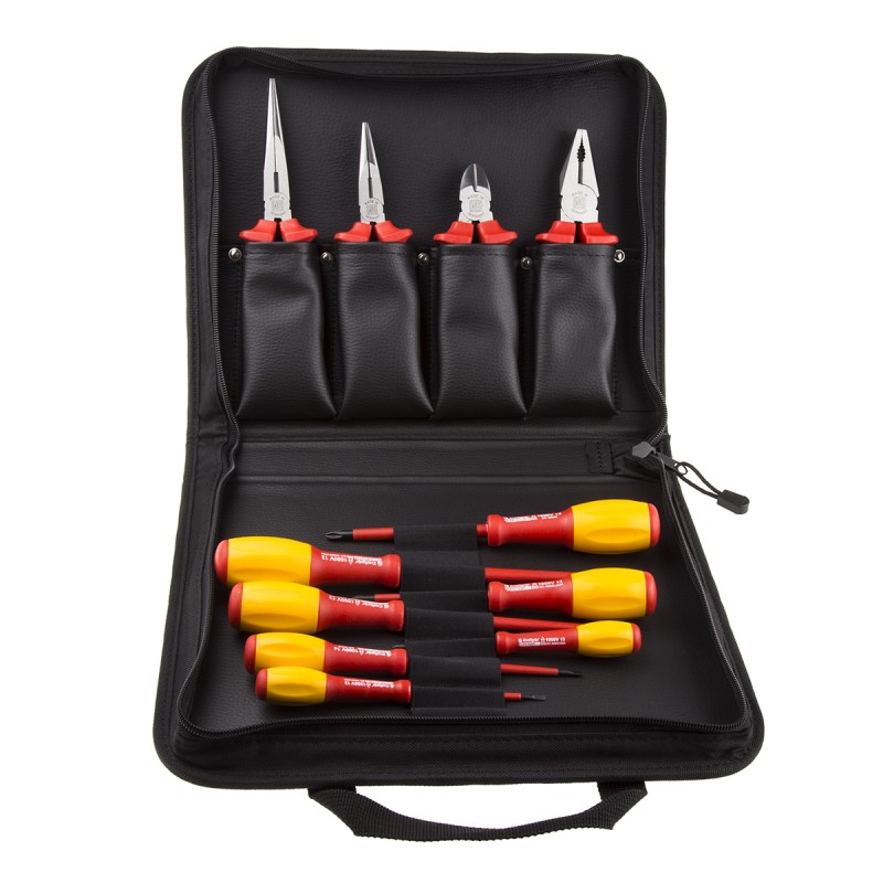 1 Set - RS PRO 11 Piece Electricians Tool Kit with Pouch, VDE Approved