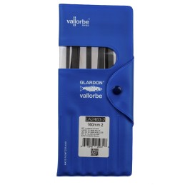 1 Set - Vallorbe 160mm, Second Cut Needle File Set