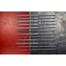 1 Set - Vallorbe 160mm, Second Cut Needle File Set