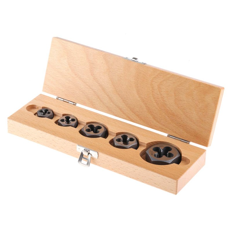 1 Set - RS PRO 1/4 - 1/2 in UNC Carbon Steel 5 piece Die Nut