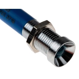 1 pcs - RS PRO Blue Panel Mount Indicator, 24V dc, 8mm Mounting Hole Size, Solder Tab Termination