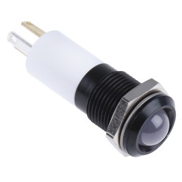 1 pcs - RS PRO Green, Red, Yellow Panel Mount Indicator, 24V dc, 14mm Mounting Hole Size, Solder Tab Termination