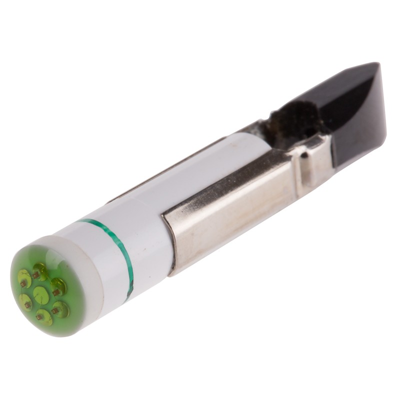 1 pcs - RS PRO Green LED Indicator Lamp, 12V dc, Telephone Slide Base, 5.5mm Diameter, 90mcd