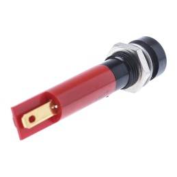 1 pcs - RS PRO Red Flashing LED Panel Mount Indicator, 24V dc, 8mm Mounting Hole Size, Solder Tab Termination