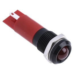 1 pcs - RS PRO Red Panel Mount Indicator, 14mm Mounting Hole Size, IP67