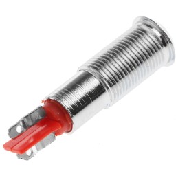 1 pcs - Signal Construct Red Panel Mount Indicator, 20 - 28V, 6mm Mounting Hole Size, Solder Tab Termination, IP67