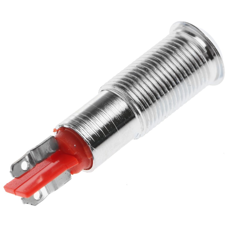 1 pcs - Signal Construct Red Panel Mount Indicator, 20 - 28V, 6mm Mounting Hole Size, Solder Tab Termination, IP67