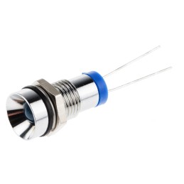 1 pcs - RS PRO Blue Panel Mount Indicator, 2V dc, 8mm Mounting Hole Size, IP67