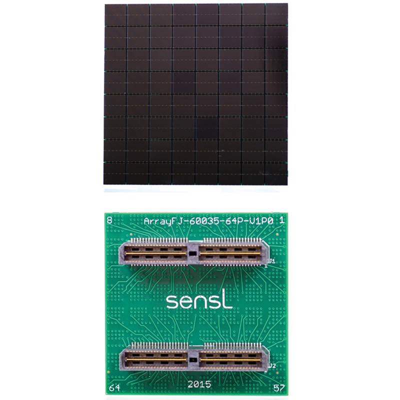 1 pcs - onsemi, ArrayJ-60035-64P-PCB 64-Element Photomultiplier, 420nm, PCB Mount PCB Array package