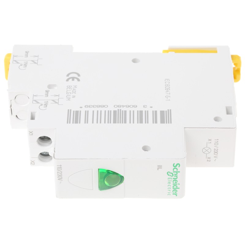 1 pcs - Schneider Electric, iIL Green LED Indicator, 230V ac