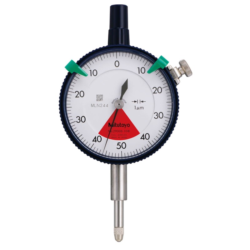 1 pcs - Mitutoyo 2900S-10Metric Dial Indicator, 0.08 mm Measurement Range, 0.001 mm Resolution