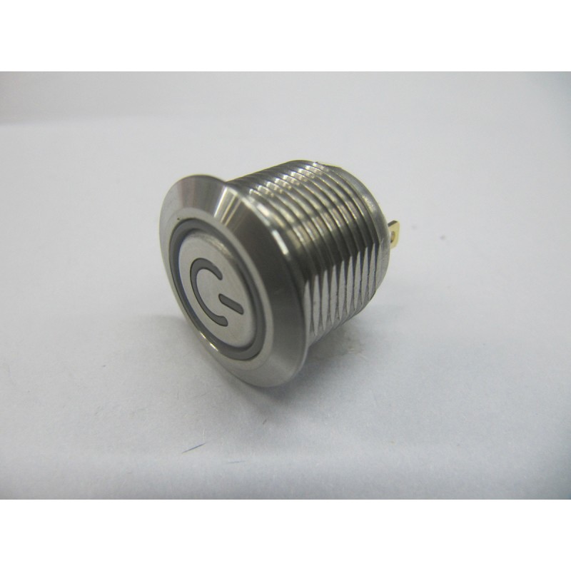 1 pcs - RS PRO Illuminated Push Button Switch, Momentary, Panel Mount, 16mm Cutout, SPST, RGB LED, 36V dc, IP67