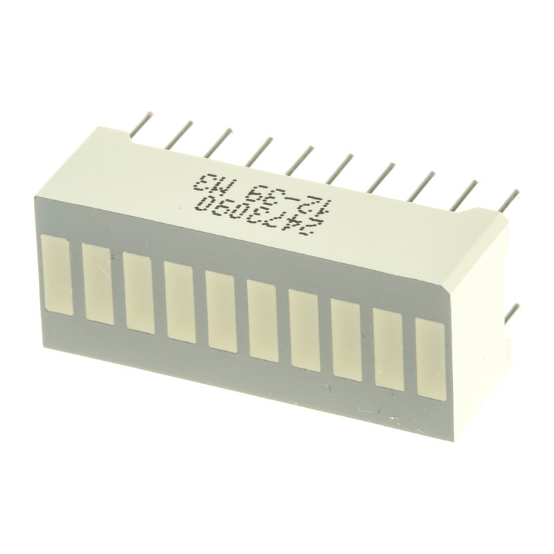 1 pcs - DC-10SGWA Kingbright Light Bar LED Display, Green 21 mcd