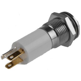 1 pcs - RS PRO Green, Red, Yellow Panel Mount Indicator, 12V dc, 14mm Mounting Hole Size, Solder Tab Termination