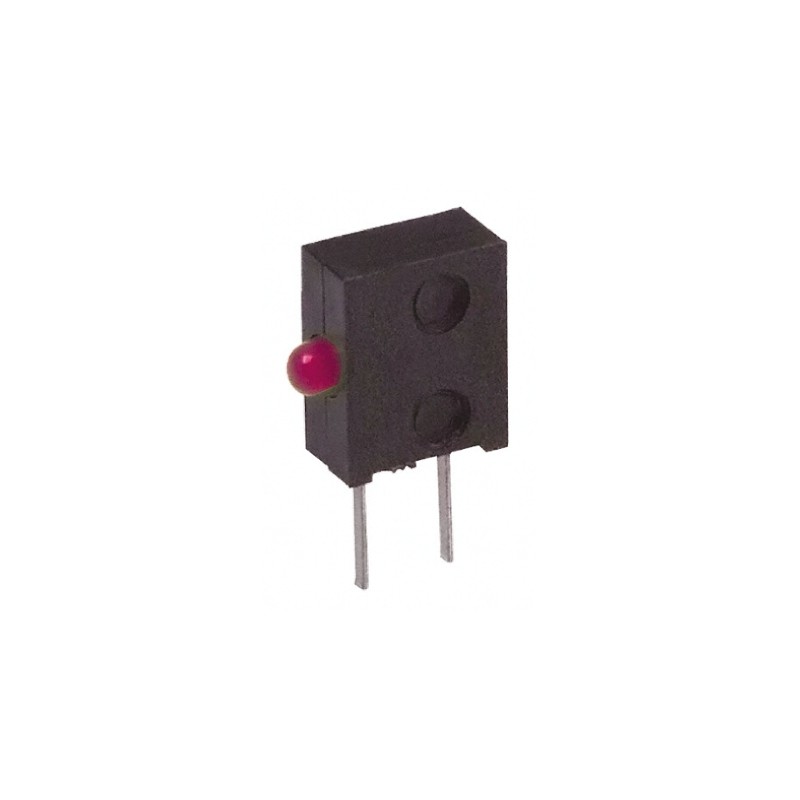 1 pcs - Broadcom HLMP-7000-D0010, Red Right Angle PCB LED Indicator, Through Hole 3 V