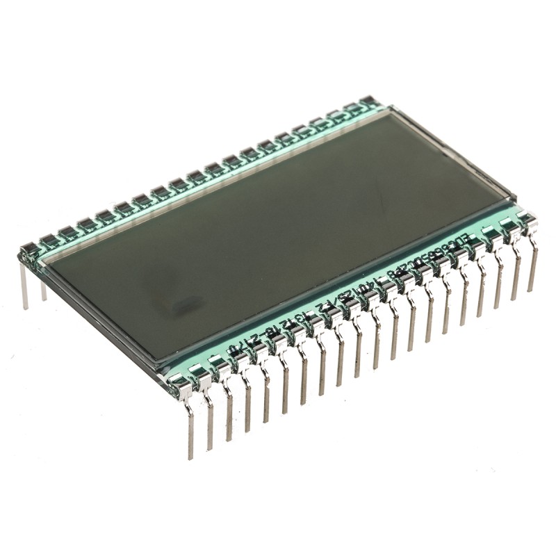 1 pcs - RS PRO 7-Segment LCD Display, Black on Grey, 1 Row by 4-1/2 Characters, Transflective