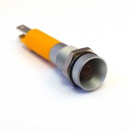 1 pcs - CML Innovative Technologies 190BX35X Series Yellow Panel Mount Indicator, 24V dc, 8mm Mounting Hole Size, IP67