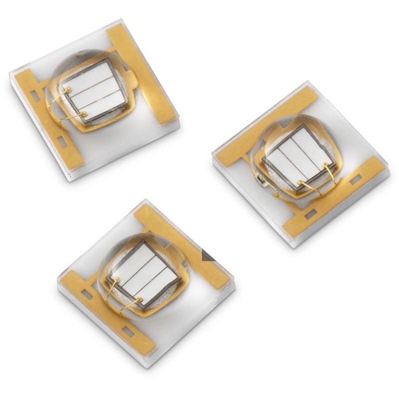 1 pcs - 15335339AA350 Wurth Elektronik, WL-SUMW Series UV LED, 395 (Typ.)nm 1100mW 130 (Typ.) °, 2-Pin Surface Mount package
