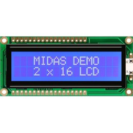 1 pcs - Midas MC21605G6W-BNMLW3.3-V2 LCD LCD Display, 2 Rows by 16 Characters