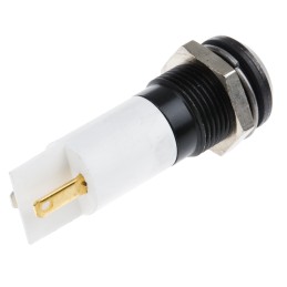 1 pcs - RS PRO White Panel Mount Indicator, 24V dc, 14mm Mounting Hole Size, IP67