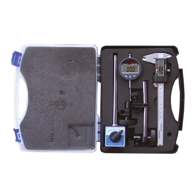 1 pcs - RS PRO Metric & Imperial Digital Caliper, Digital Indicator, Magnetic Base Measuring Set