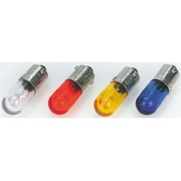1 pcs - Dialight Red LED Indicator Lamp, 14V dc, BA9s Base, 10mm Diameter, 1050mcd
