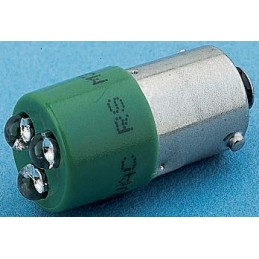 1 pcs - RS PRO Yellow Panel Mount Indicator, 130V ac, 25 x 10mm Mounting Hole Size