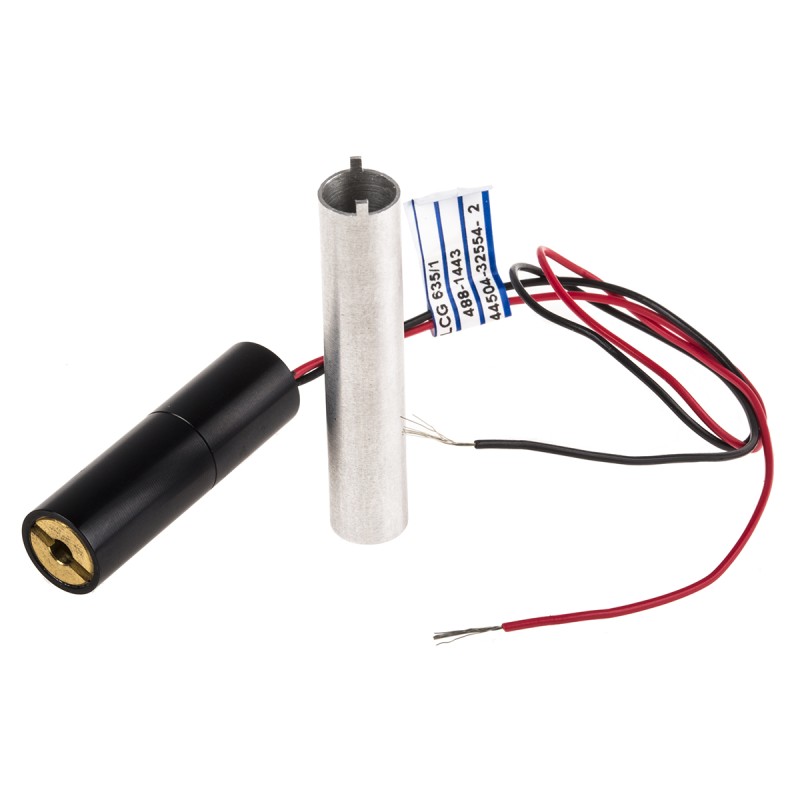 1 pcs - 5002-23 Laser Module, 635nm 1mW, Continuous Wave Cross pattern +3.5 - +5 V