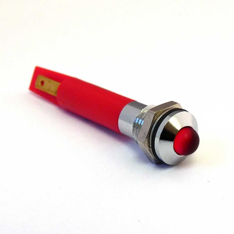 1 pcs - CML Innovative Technologies 1951X23X Series Red Panel Mount Indicator, 230V ac, 8mm Mounting Hole Size, IP67