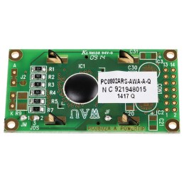 1 pcs - Powertip PC0802ARS-A Alphanumeric LCD Display, 2 Rows by 8 Characters, Reflective