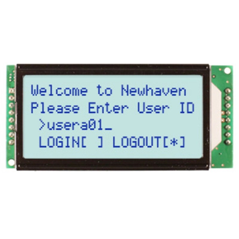 1 pcs - NEWHAVEN DISPLAY INTERNATIONAL NHD-0420H1Z-FSW-GBW-33V3 NHD LCD LCD Display, White on White, 4 Rows by 20 Characters,