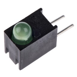 1 pcs - Dialight 551-1307F, Green Right Angle PCB LED Indicator, Through Hole 1.9 V