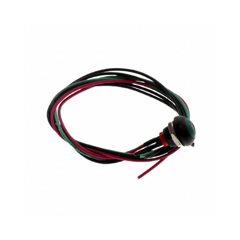 1 pcs - TE Connectivity PB6 Series Illuminated Push Button Switch, (On)-Off, Panel Mount, SPST - NO, Green LED, 50 V dc, 125V