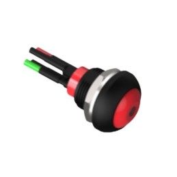 1 pcs - TE Connectivity PB6 Series Illuminated Push Button Switch, (On)-Off, Panel Mount, SPST - NO, White LED, 50 V dc, 125V