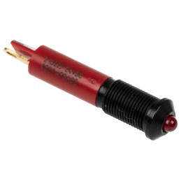 1 pcs - RS PRO Red Panel Mount Indicator, 24V dc, 6mm Mounting Hole Size, Solder Tab Termination