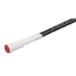 1 pcs - Arcolectric (Bulgin) Ltd Red Neon Panel Mount Indicator, 110V ac, 8mm Mounting Hole Size, Lead Wires Termination