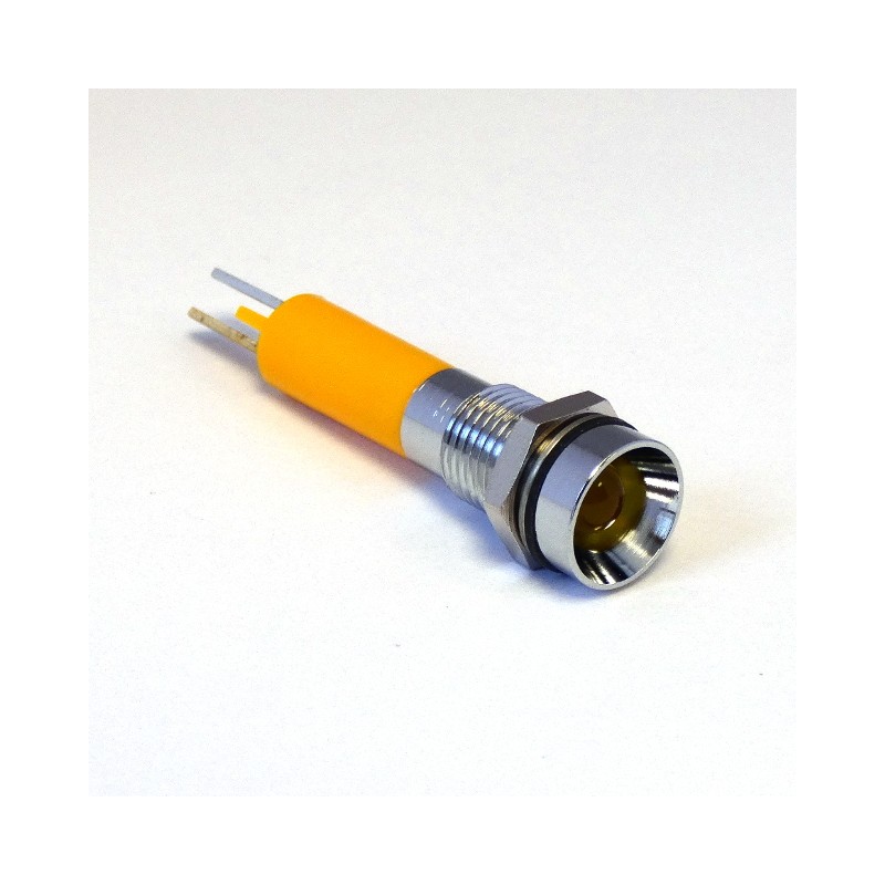 1 pcs - CML Innovative Technologies Panel Mount Indicator, 8mm Mounting Hole Size, Solder Tab Termination, IP67