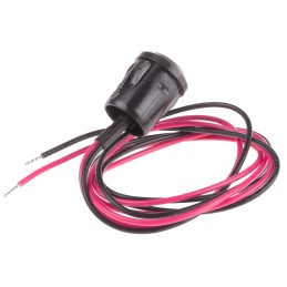 1 pcs - RS PRO Yellow Panel Mount Indicator, 12V dc, 12mm Mounting Hole Size, Lead Wires Termination