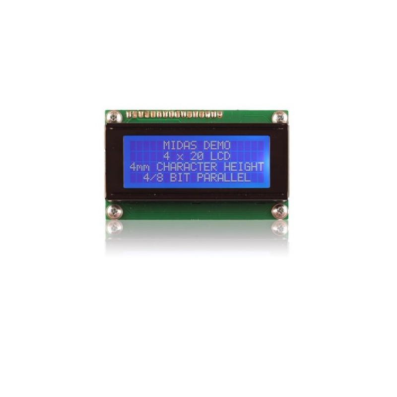 1 pcs - Midas MC42004A6W-BNMLW-V2 Alphanumeric LCD Display White, Transmissive